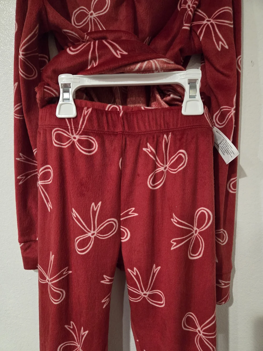 Kids Bow-Print Pajama Set